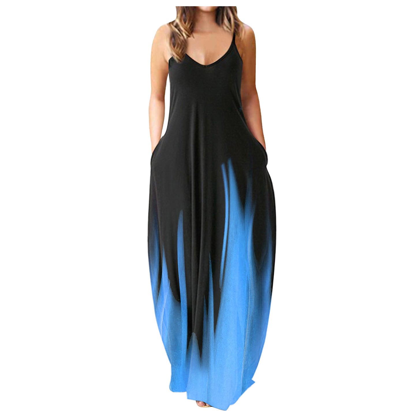 👗 Robe Longue Imprimée Femme – Décontractée & Grande Taille Été 2024