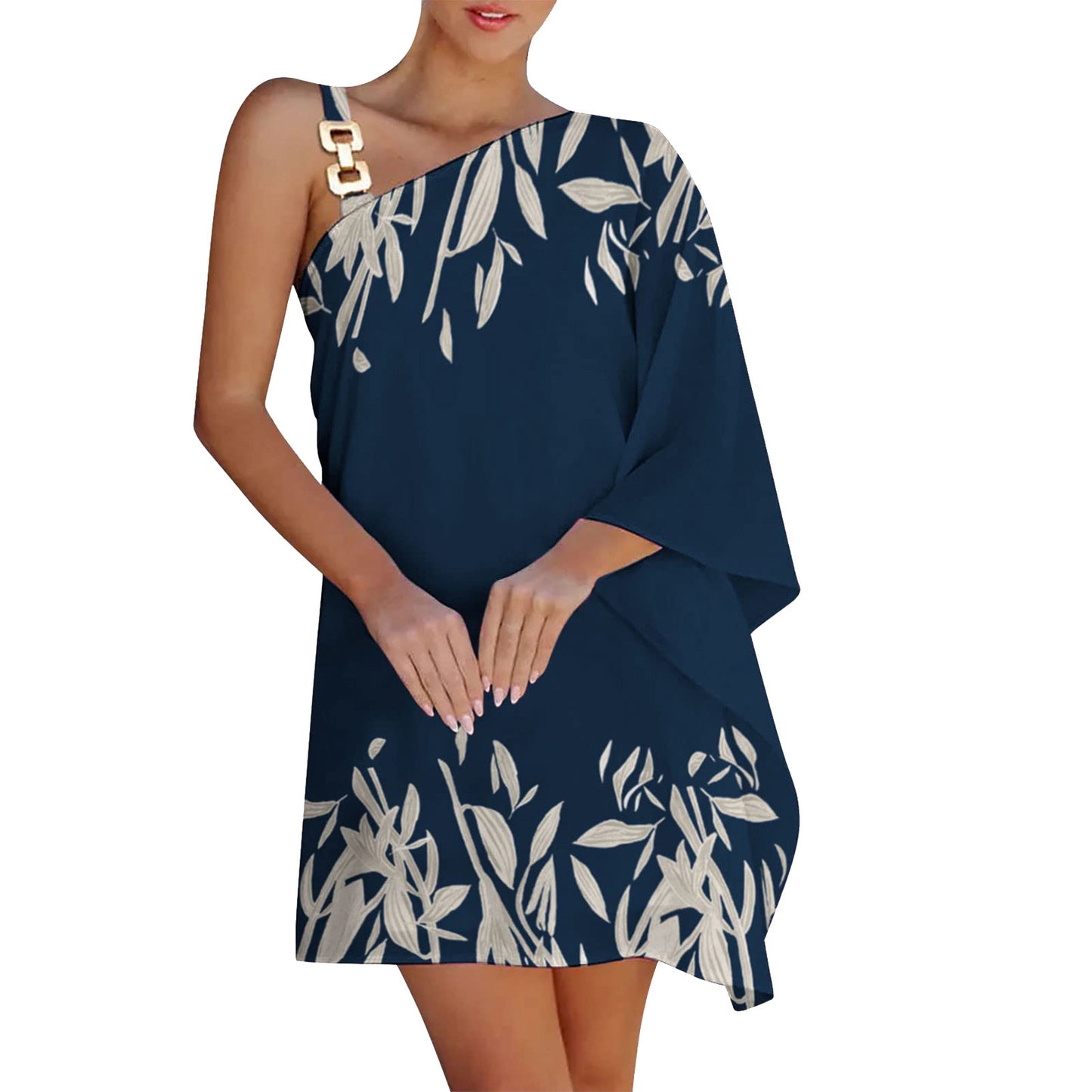 👗 Robe Femme – Bretelles Chaîne & Épaules Dévoilées | XL-Charmes