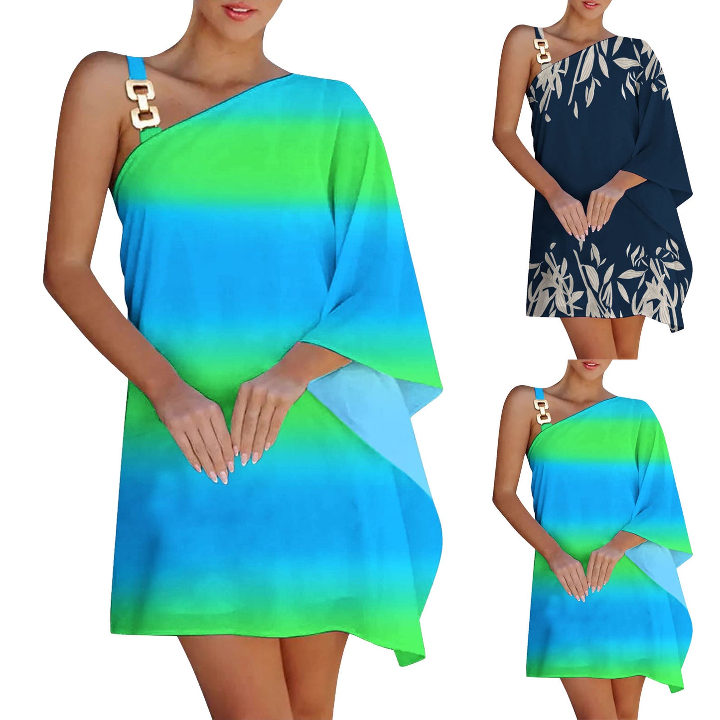 👗 Robe Femme – Bretelles Chaîne & Épaules Dévoilées | XL-Charmes