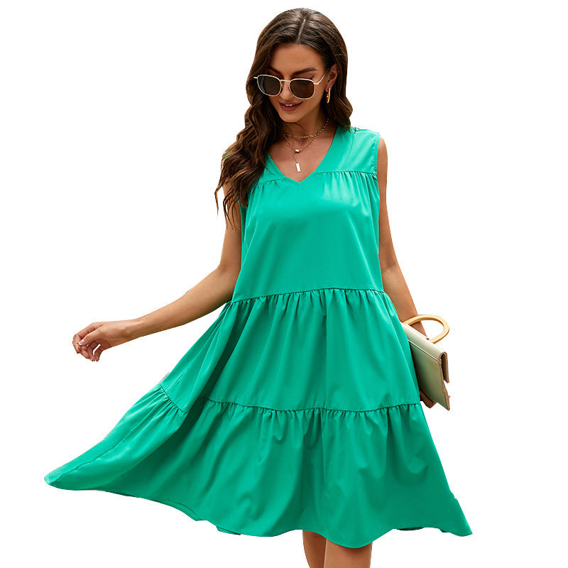 👗 Robe Bohème Été Femme – Sans Manches & Col V | XL-Charmes