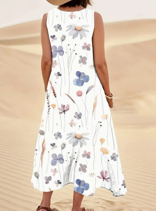 👗 Robe Longue Fleurie Femme – Légère & Élégante pour l'Été | XL-Charmes