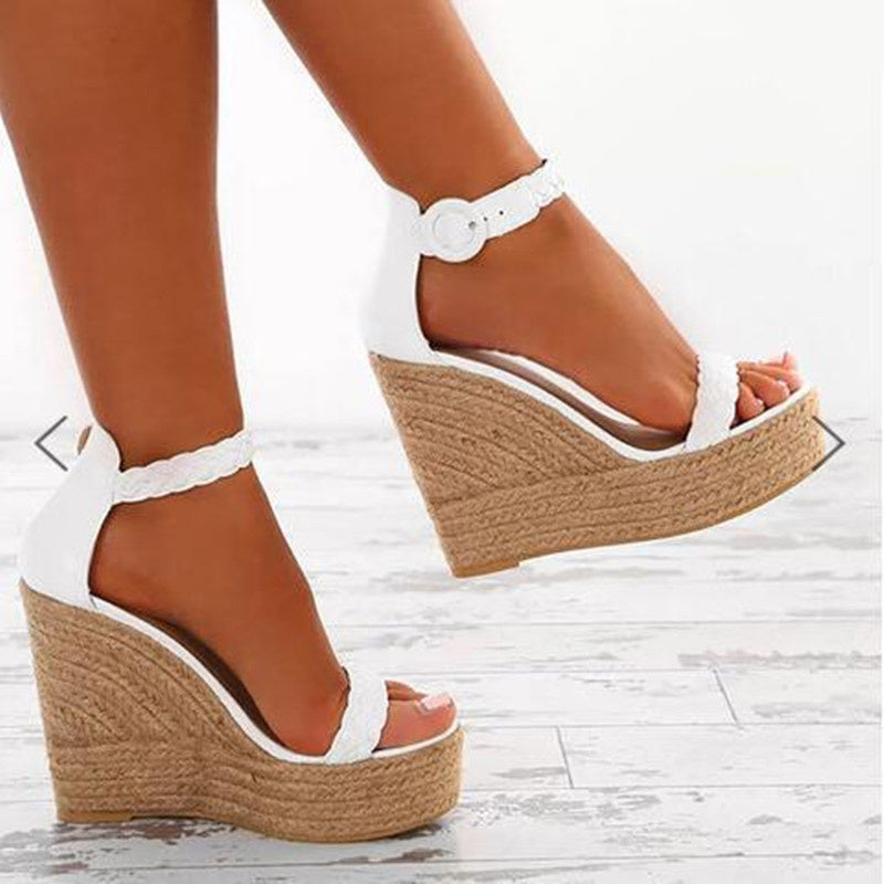 👡 Sandales Compensées Femme – Grande Taille Élégante | XL-Charmes