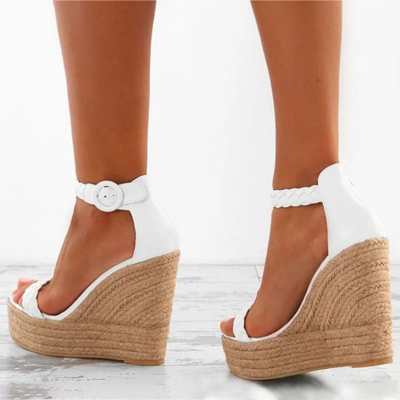 👡 Sandales Compensées Femme – Grande Taille Élégante | XL-Charmes