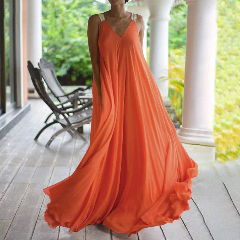 👗 Robe Bohème à Bretelles Grande Taille – Style Été | XL-Charmes