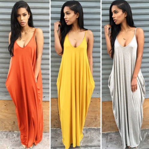 👗 Robe d'été longue décontractée grande taille – Femme chic XL | XL-Charmes