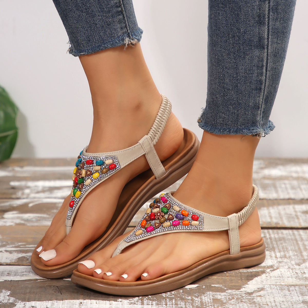 🥿 Sandales Rétro Décontractées – Femme Grande Taille | XL-Charmes