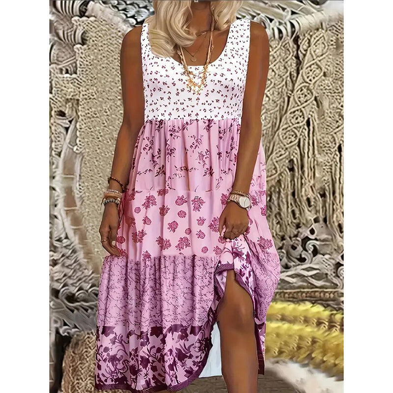 🌸 Robe Bohème Longue Été Femme | Grande Taille | Flottez avec Élégance | XL-Charmes