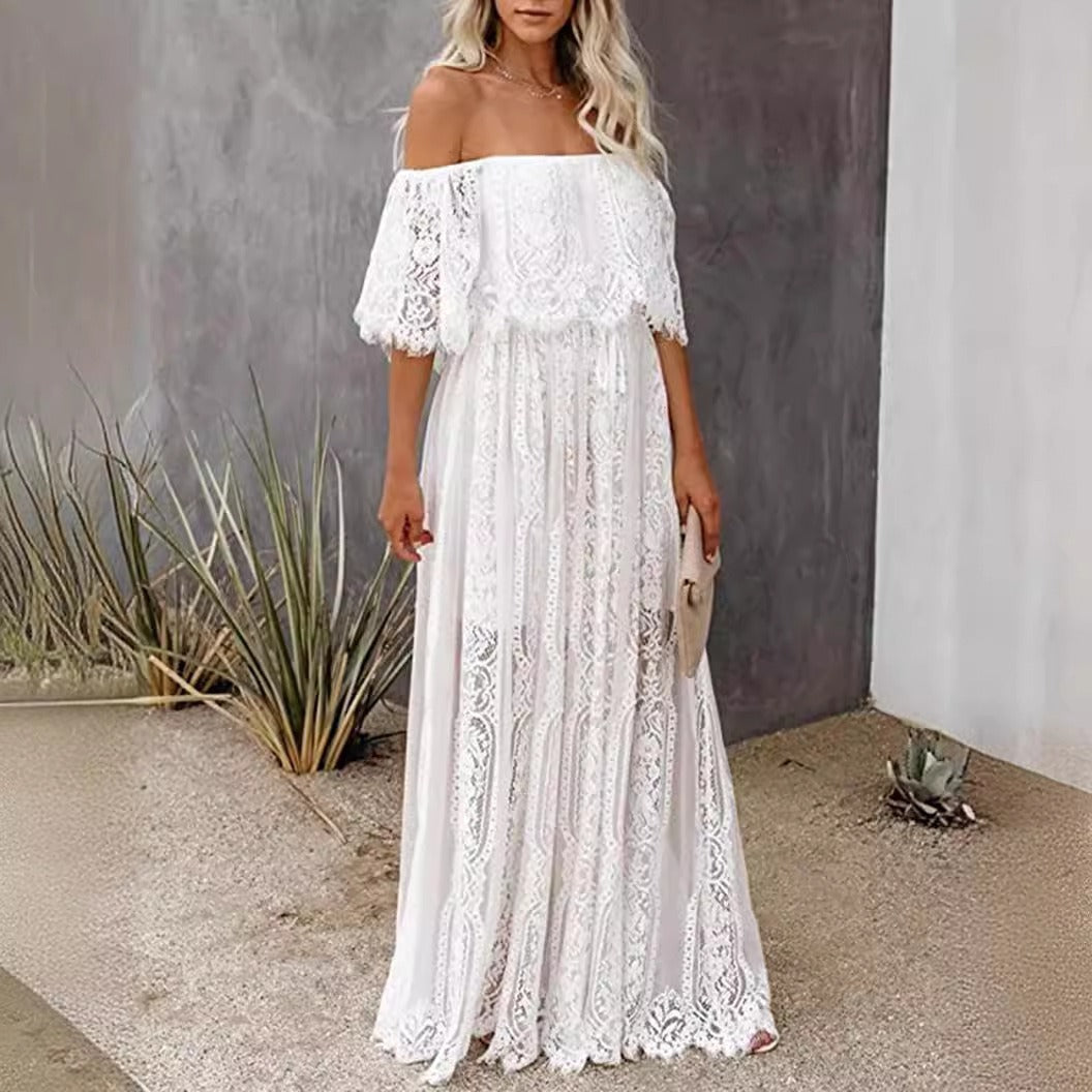 👗 Robe Longue Dentelle Style Bohème – Élégante & Romantique | XL-Charmes
