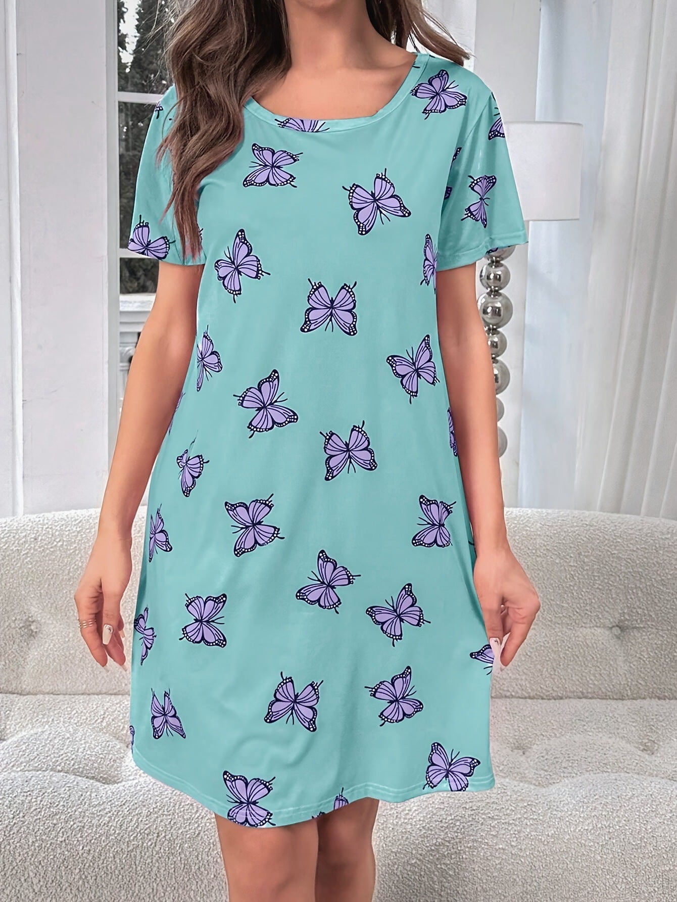 👗 Robe Courte Été Femme – Imprimé Numérique & Coupe Ample | XL-Charmes