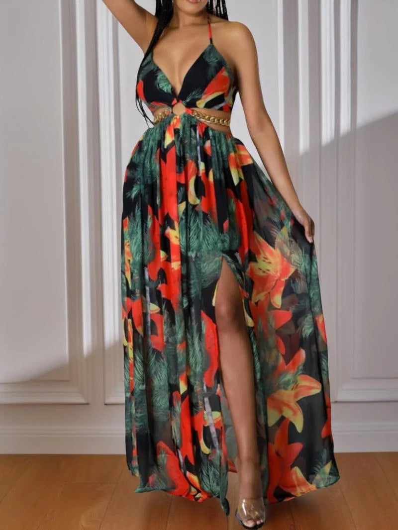 👗 Robe Imprimée Femme – Style Écharpe Élégant Été