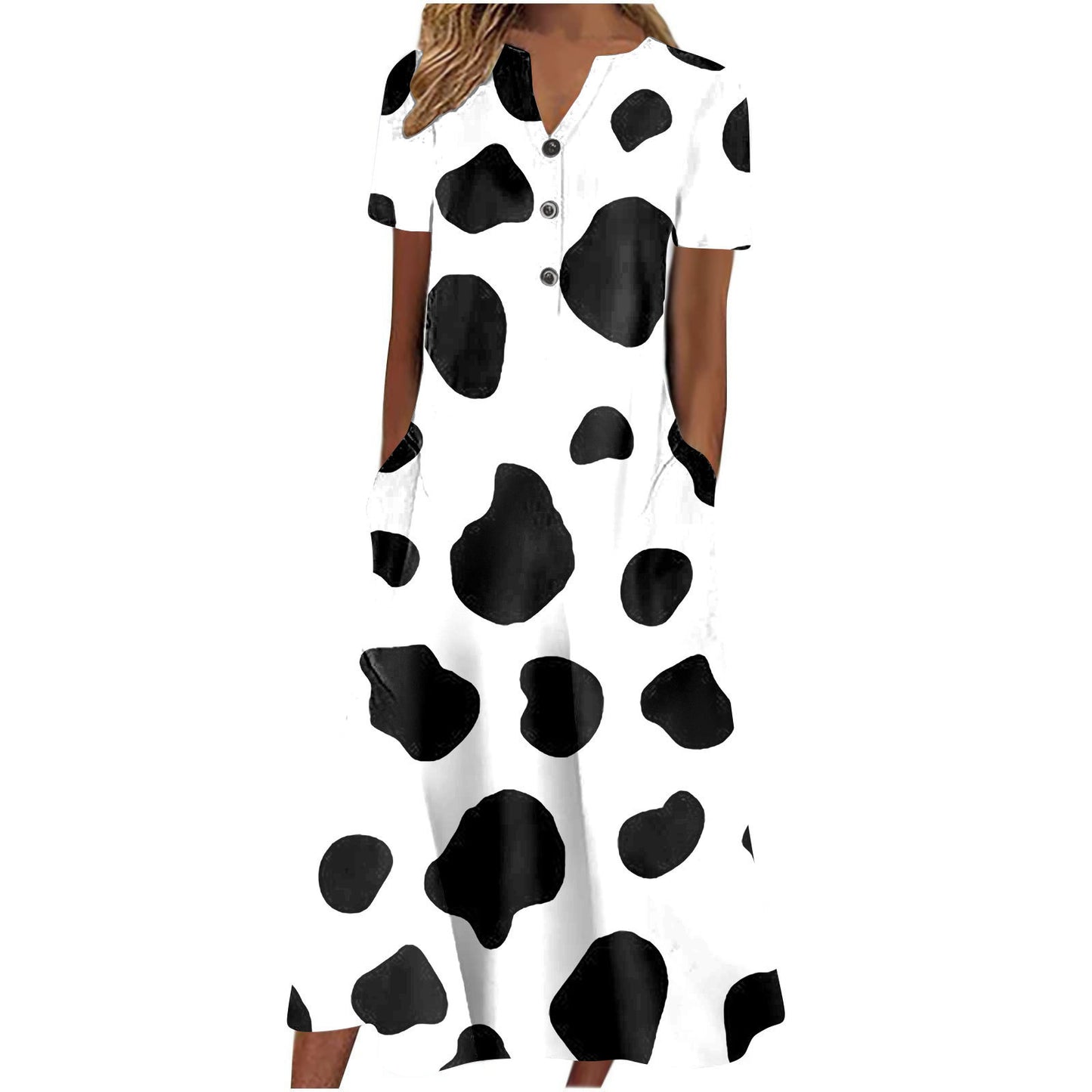 👗 Robe Été Midi Décontractée avec Poches – Manches Courtes ou Longues | XL-Charmes