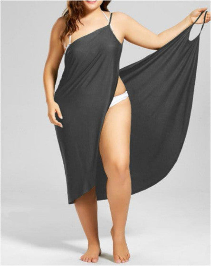 👗 Robe de Plage à Bretelles Grande Taille – Fluide & Féminine | XL-Charmes