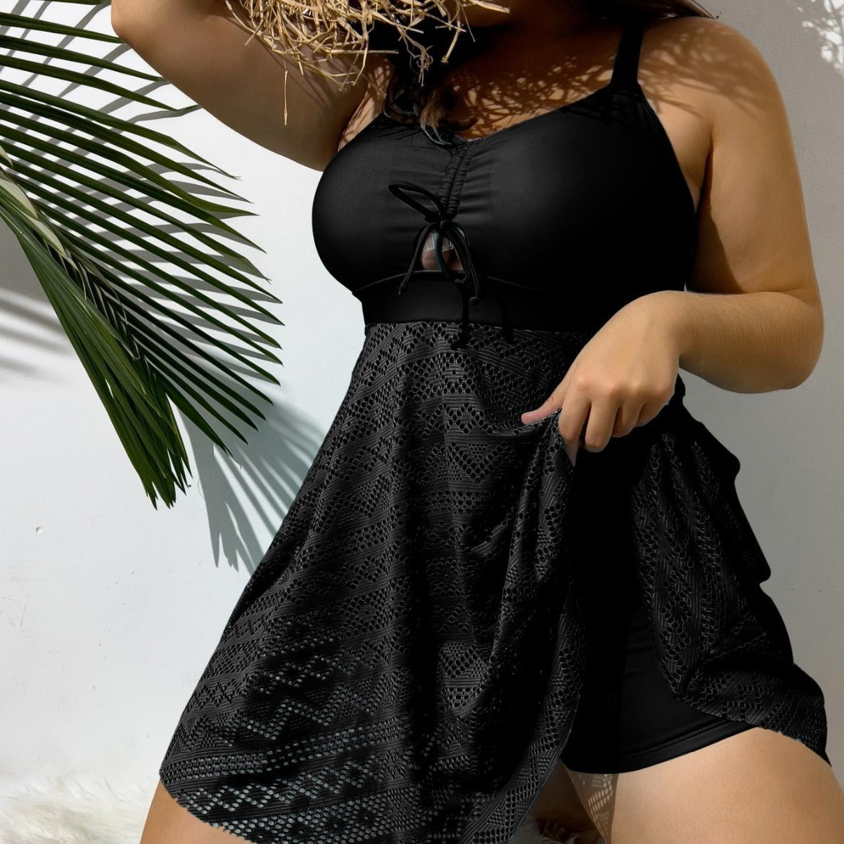 👙 Maillot 2 Pièces Grande Taille – Jupe Tulle & Dos Nu Élégant | XL-Charmes