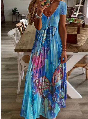 👗 Robe Imprimée Grande Taille à Bretelles – Style Bohème Chic | XL-Charmes
