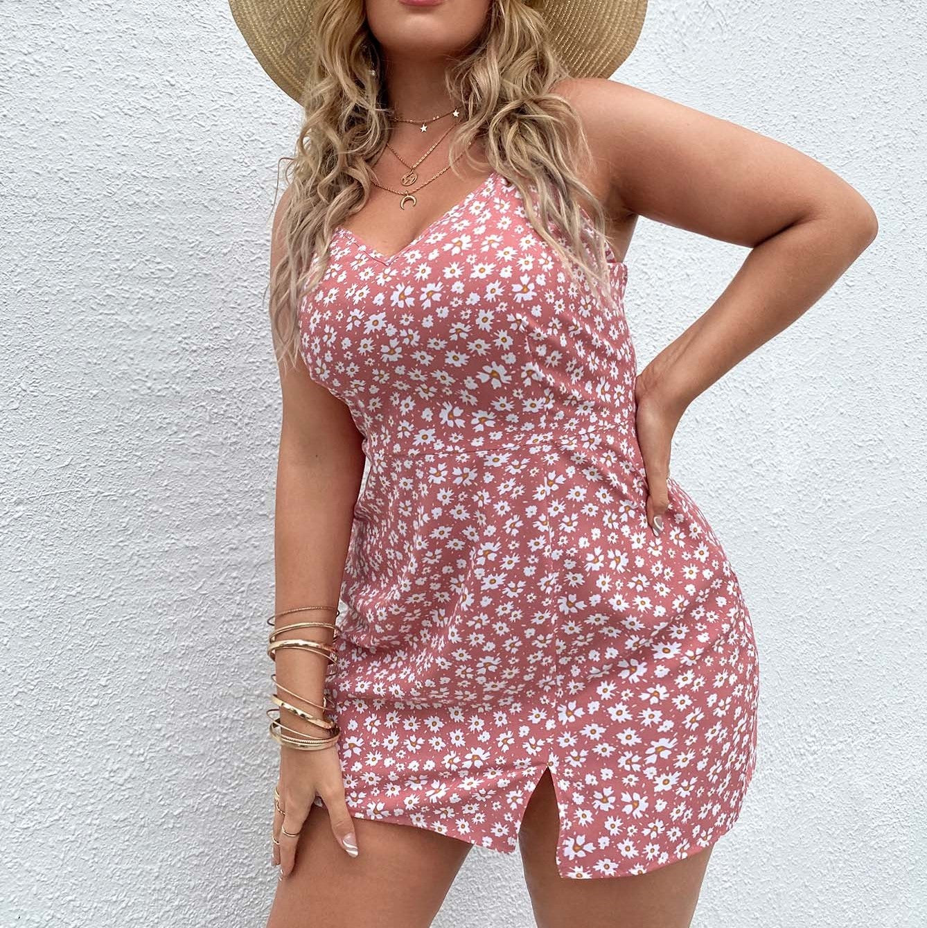 👗 Robe Imprimée Grande Taille – Élégante & Légère Été 2025 | XL-Charmes