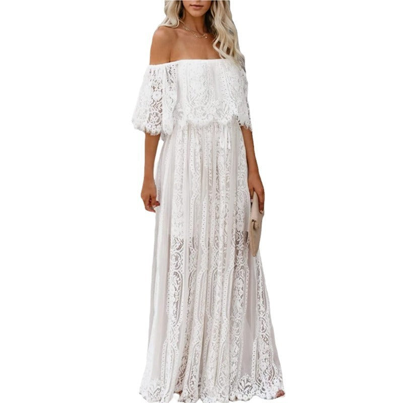 👗 Robe Longue Dentelle Style Bohème – Élégante & Romantique | XL-Charmes