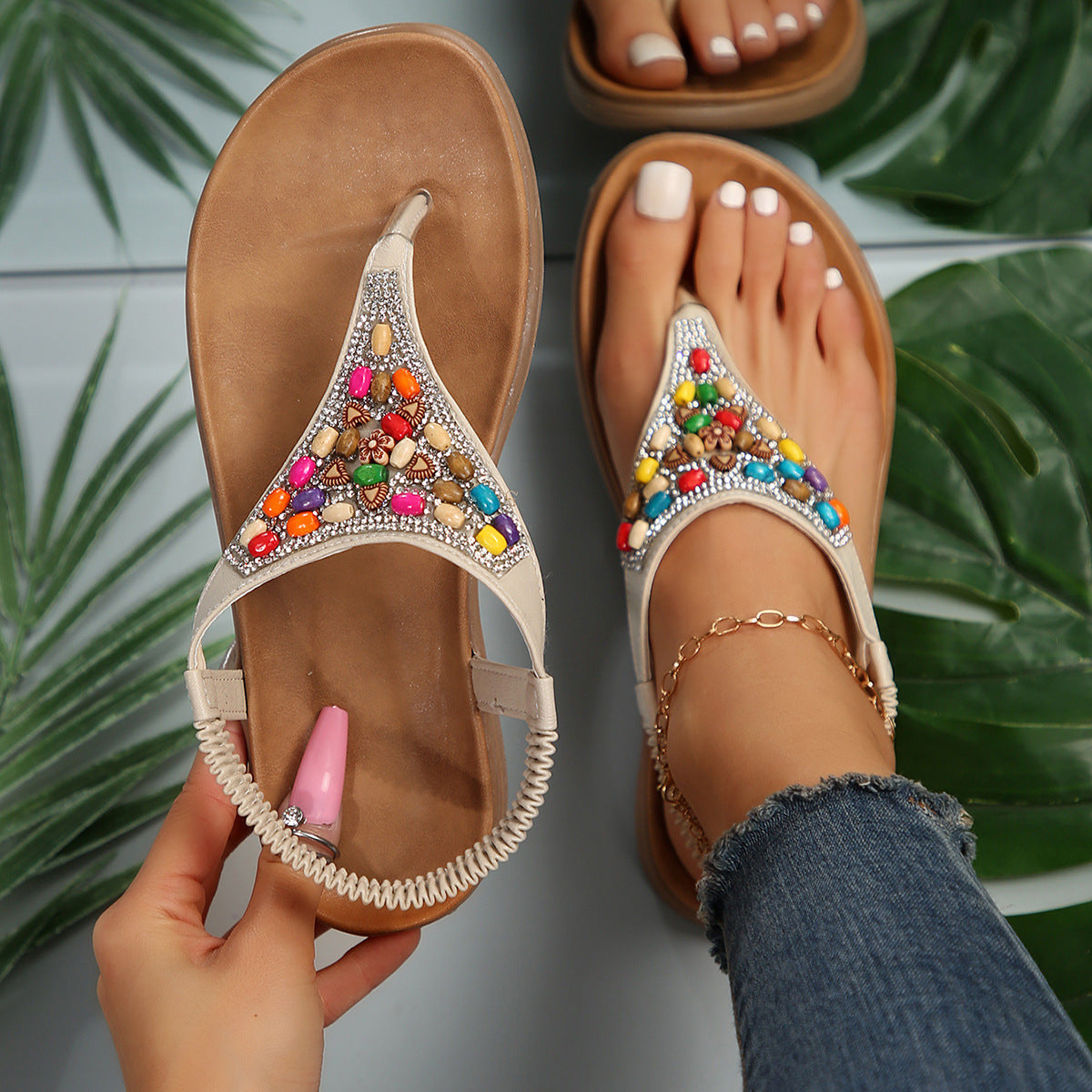 🥿 Sandales Rétro Décontractées – Femme Grande Taille | XL-Charmes
