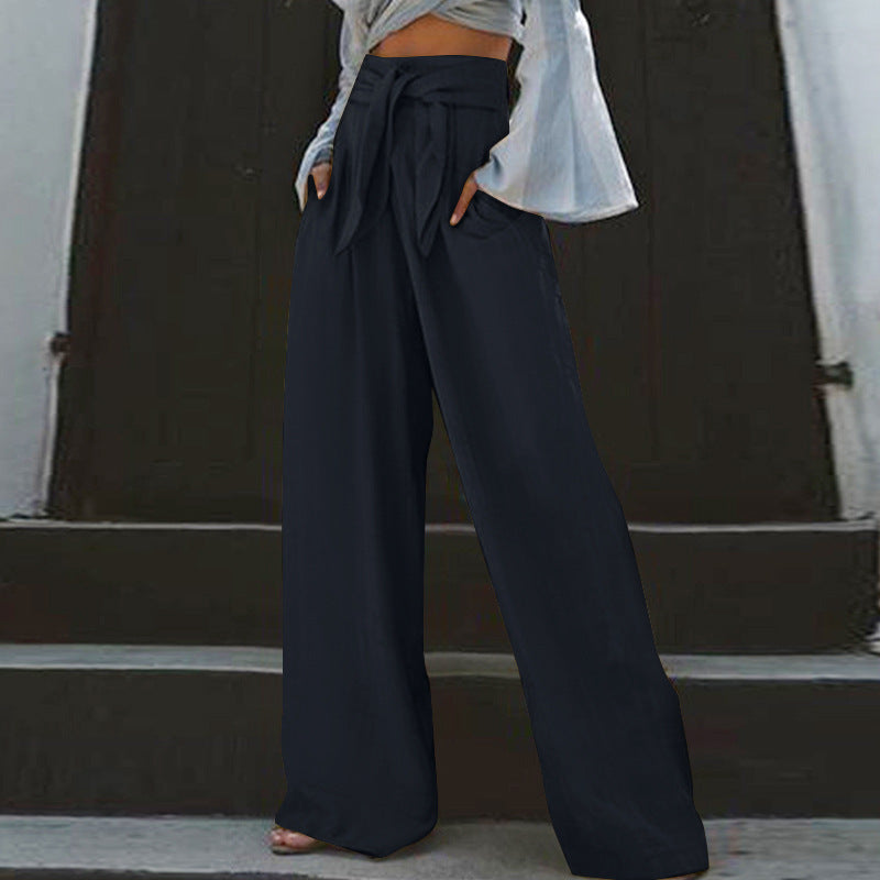 👖 Pantalon Décontracté Rétro Femme – Ample & Artistique Grande Taille