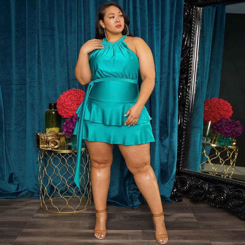 👗 Robe d'Été Ceinturée Femme – Grande Taille & Style Léger Été 2024
