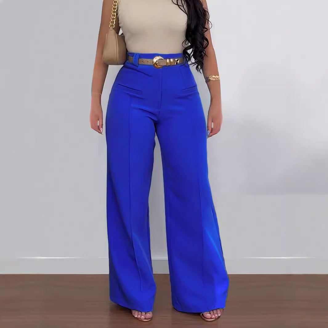 👖 Pantalon Décontracté Femme – Taille Élastique Sans Ceinture | XL-Charmes