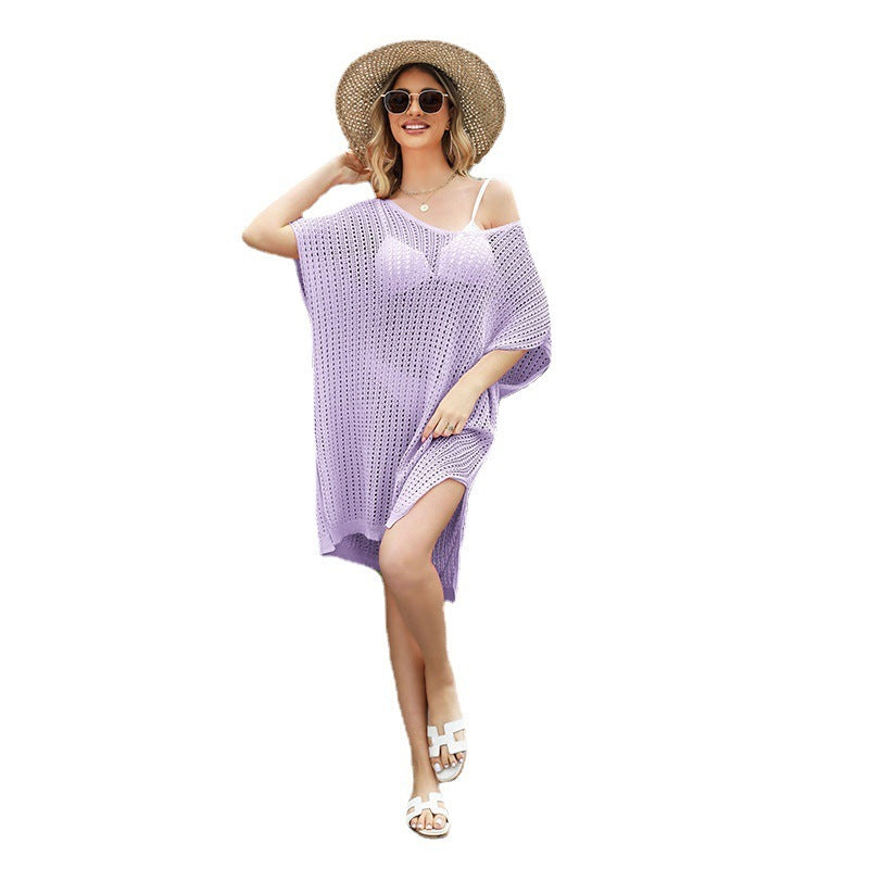 👚 Chemisier Patchwork Ajouré Femme – Grande Taille Élégante