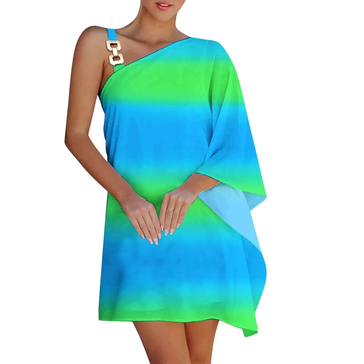 👗 Robe Femme – Bretelles Chaîne & Épaules Dévoilées | XL-Charmes