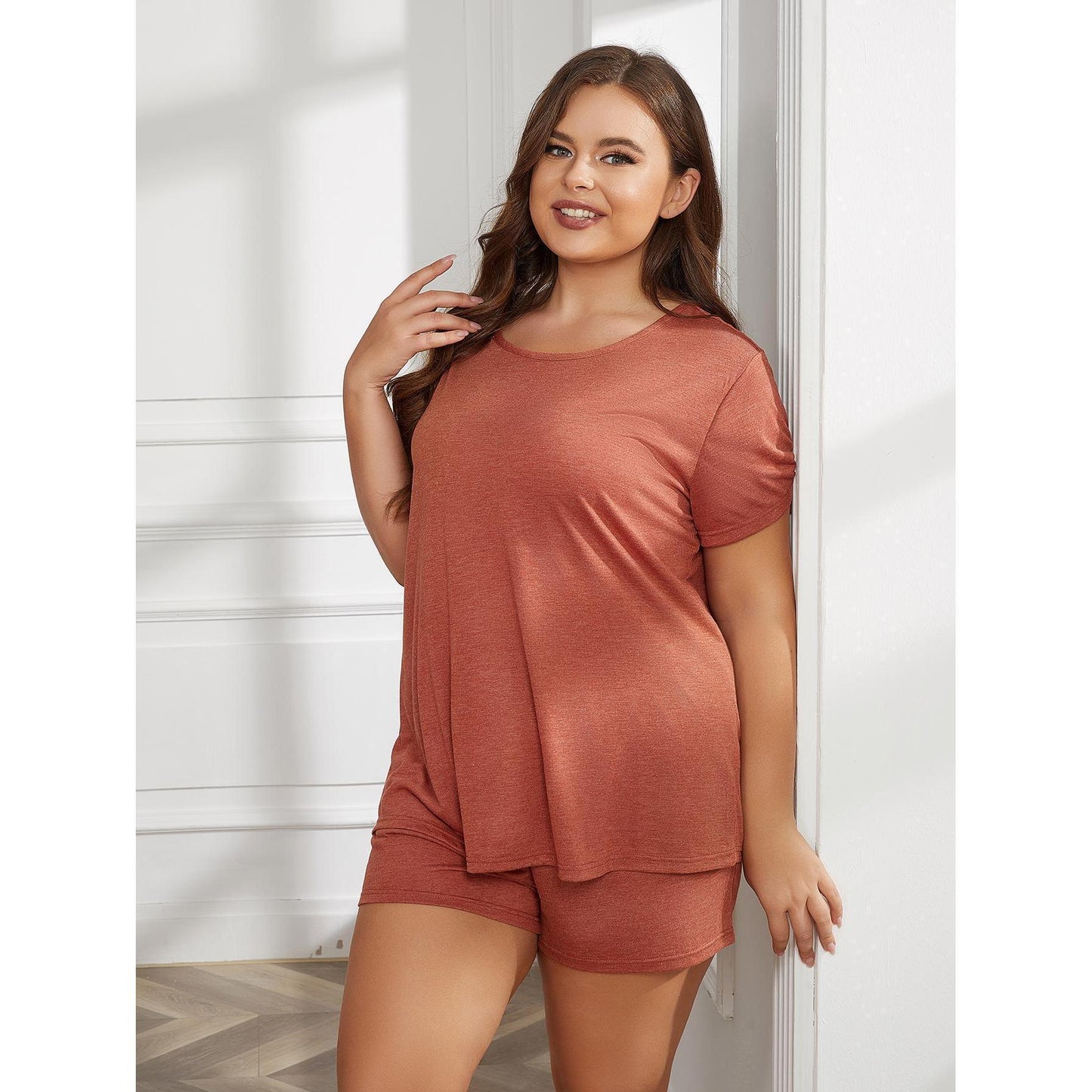 🛌 Ensemble détente grande taille – Manches courtes & confort été | XL-Charmes