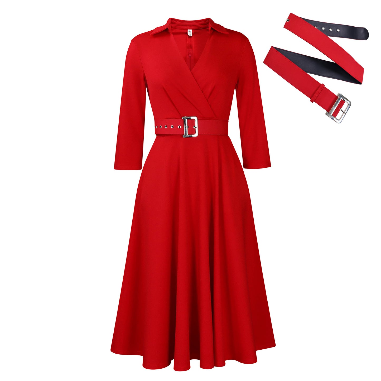 👗 Robe à Revers Chic Femme – Grande Taille & Style Tendance | XL-Charmes