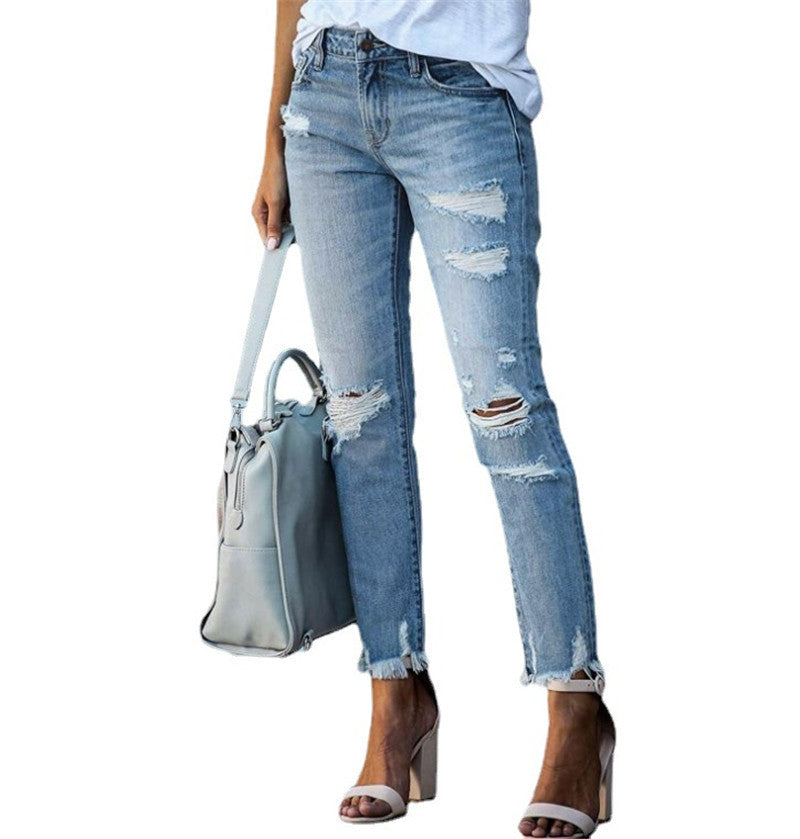 👖 Jean Déchiré Grande Taille Femme – Taille Moyenne & Look Tendance | XL-Charmes