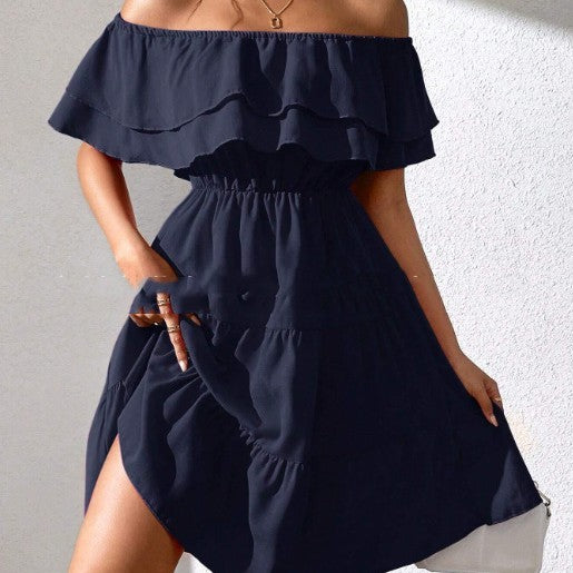 👗 Robe Mi-Longue Décontractée Unie – Printemps & Été | XL-Charmes