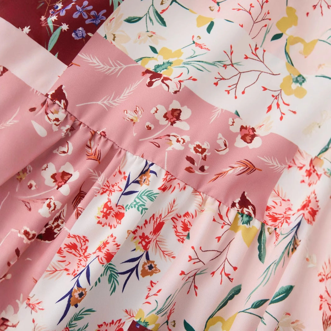 👗 Robe Longue Fleurie à Bretelles – Style Européen & Américain