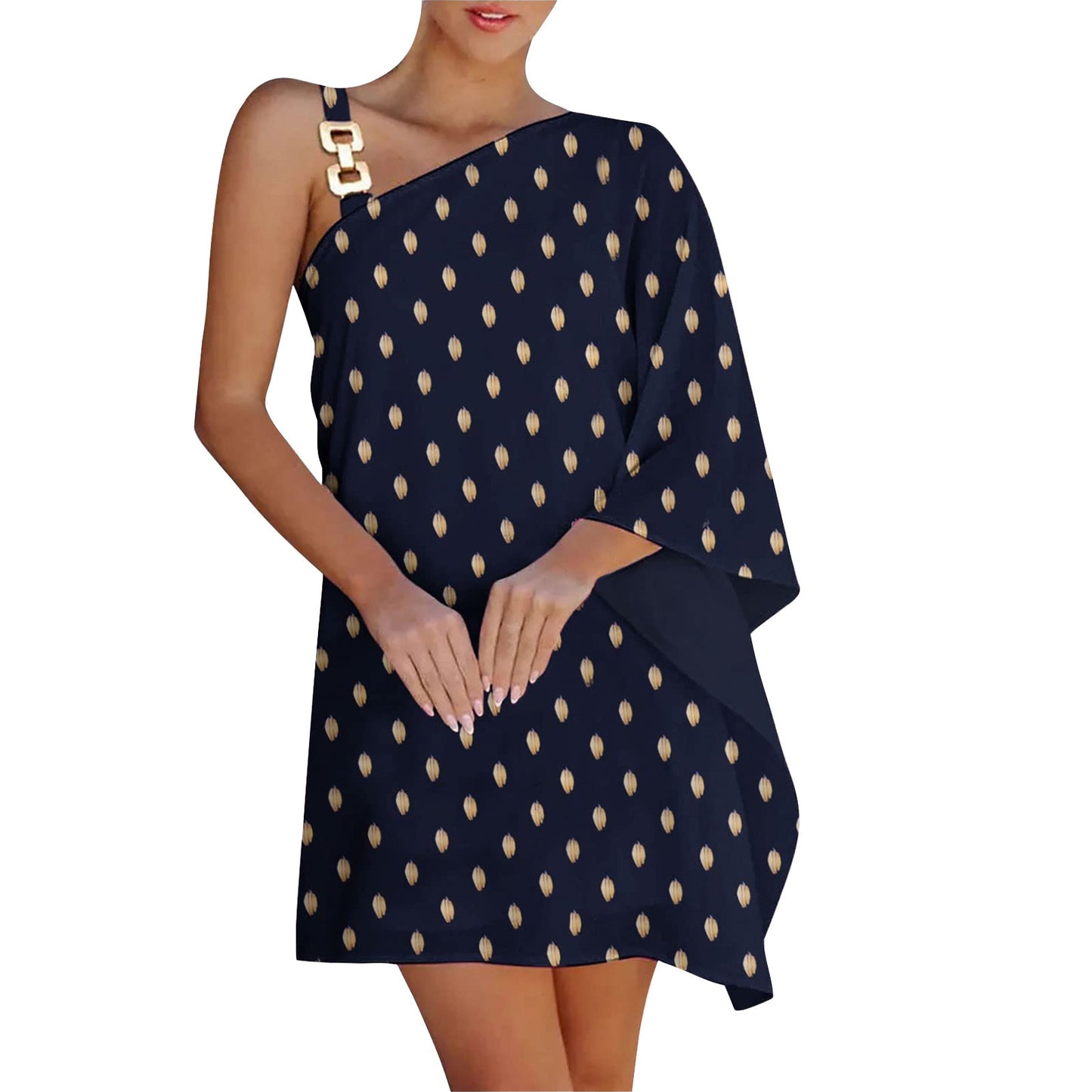 👗 Robe Femme – Bretelles Chaîne & Épaules Dévoilées | XL-Charmes