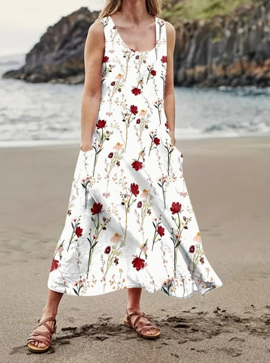 👗 Robe Longue Fleurie Femme – Légère & Élégante pour l'Été | XL-Charmes