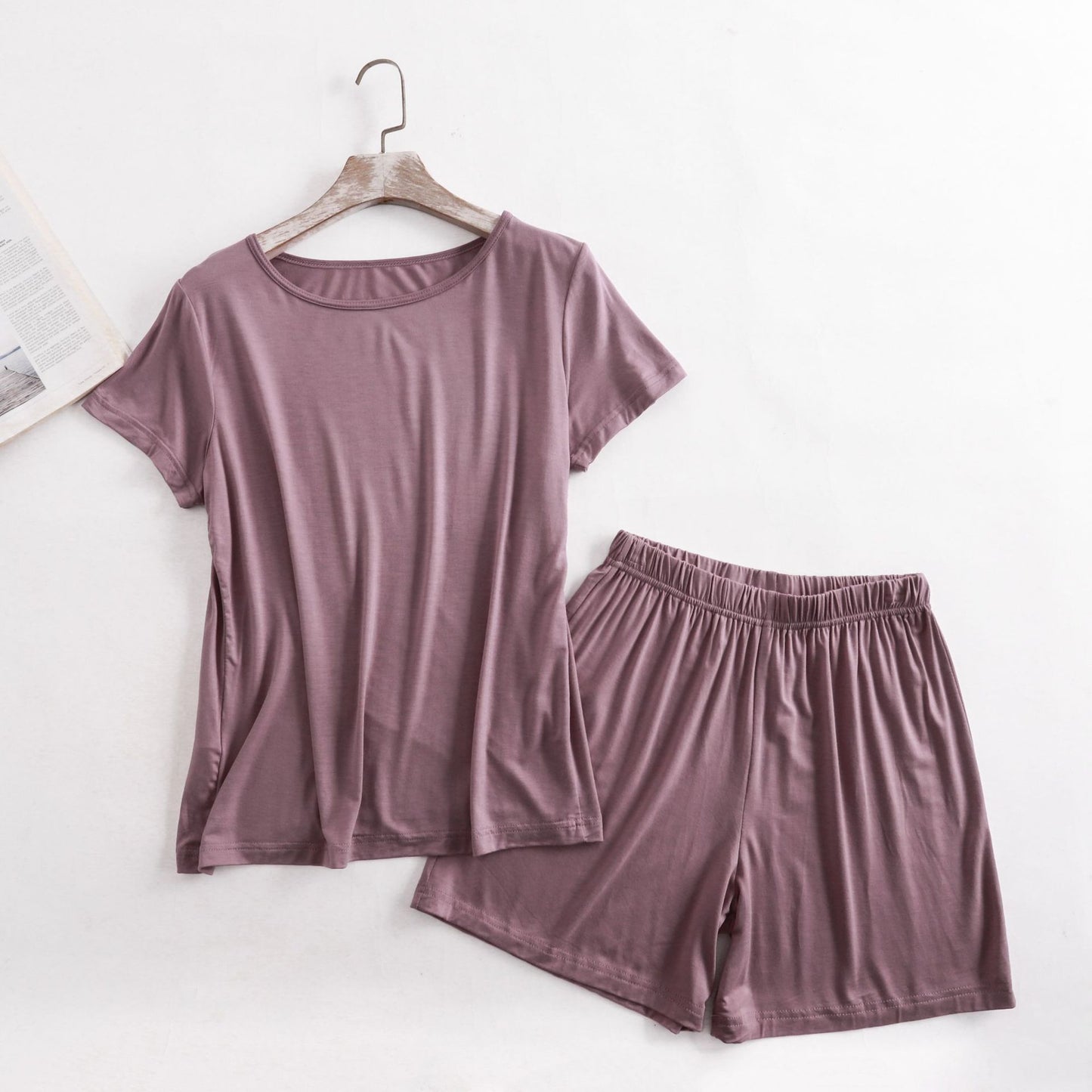 🛋️ Ensemble Décontracté Été Femme – Vêtements d’Intérieur Fins Grande Taille