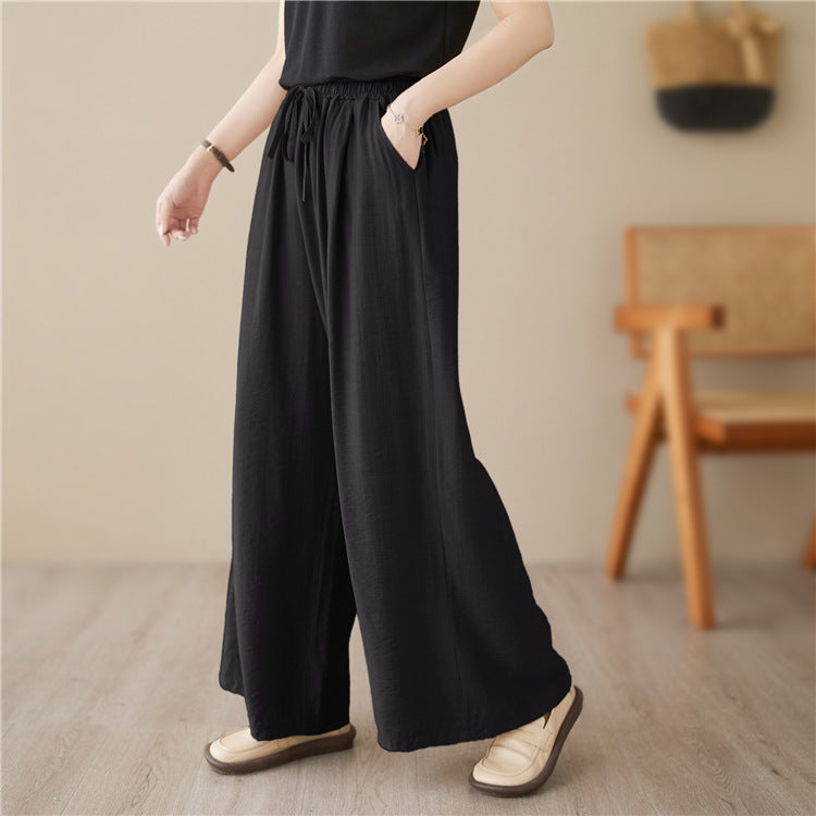 👖 Pantalon Décontracté Jambe Large – Taille Plus & Look Élégant | XL-Charmes