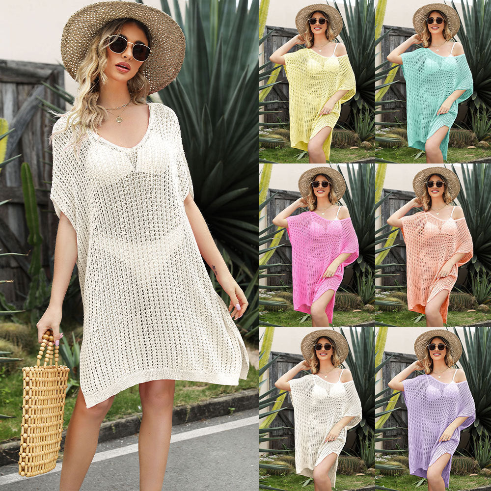 👚 Chemisier Patchwork Ajouré Femme – Grande Taille Élégante
