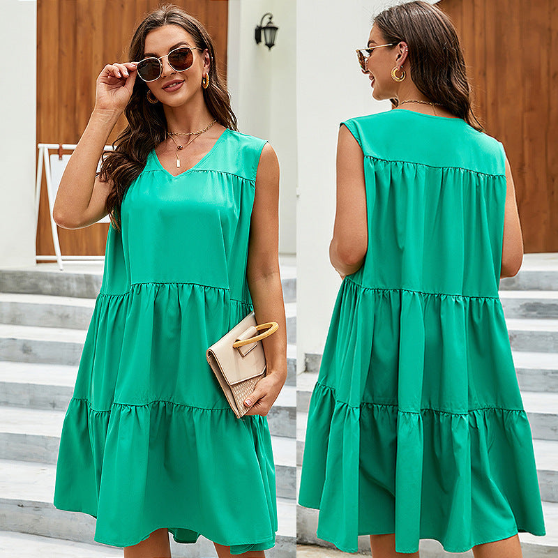 👗 Robe Bohème Été Femme – Sans Manches & Col V | XL-Charmes