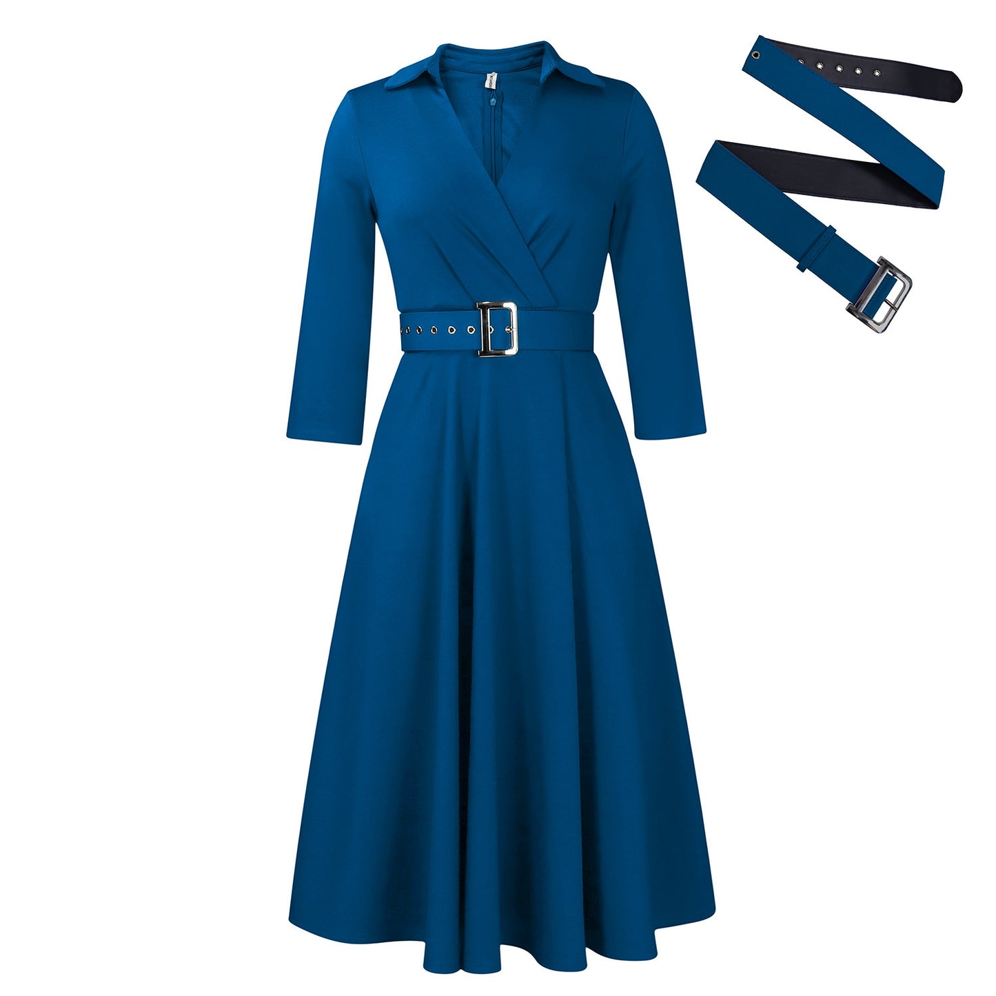 👗 Robe à Revers Chic Femme – Grande Taille & Style Tendance | XL-Charmes