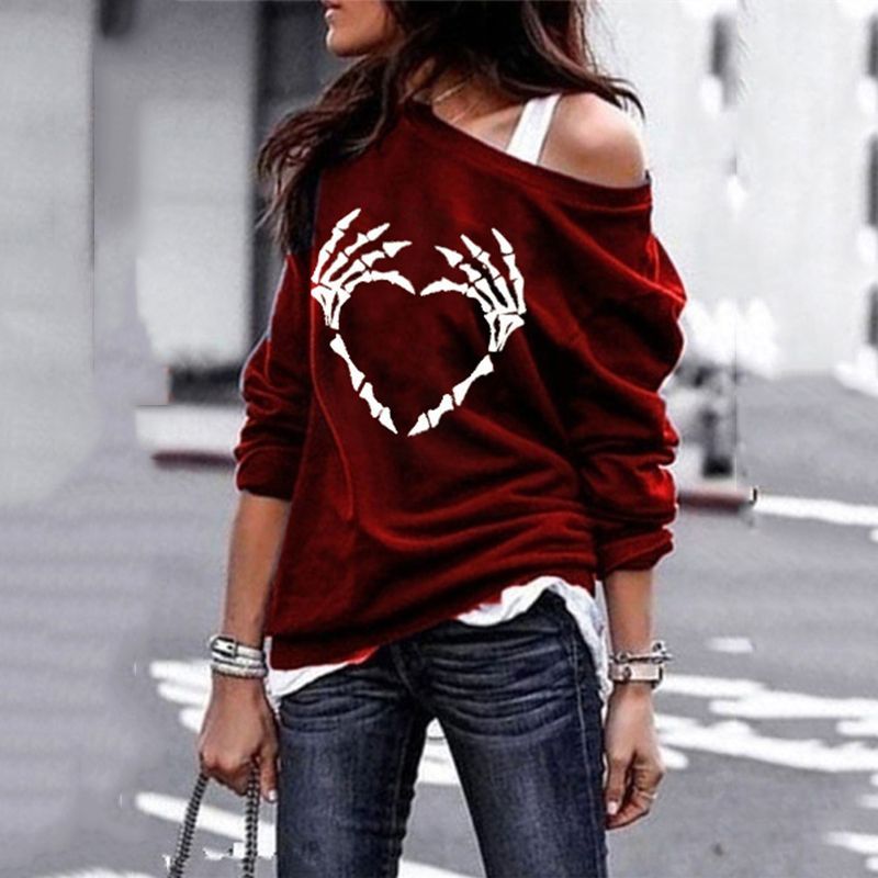 👚 Sweat Gothique Femme – Grande Taille à Motif Squelette | XL-Charmes