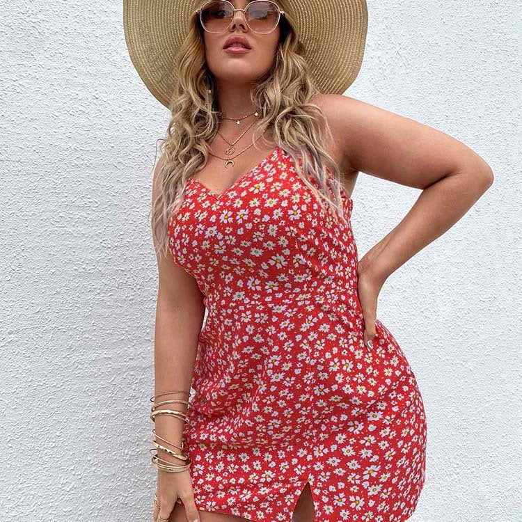 👗 Robe Imprimée Grande Taille – Élégante & Légère Été 2025 | XL-Charmes