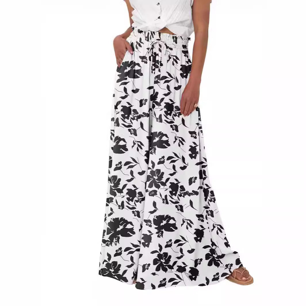 👖 Pantalon Large Taille Haute Femme – Décontracté | XL-Charmes