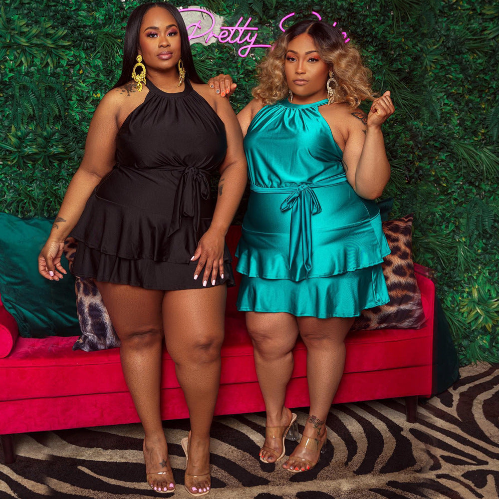 👗 Robe d'Été Ceinturée Femme – Grande Taille & Style Léger Été 2024