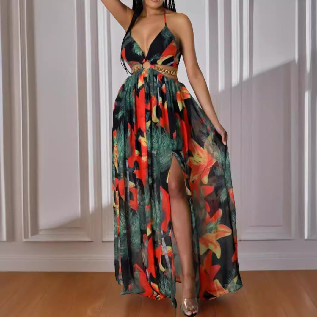 👗 Robe Imprimée Femme – Style Écharpe Élégant Été