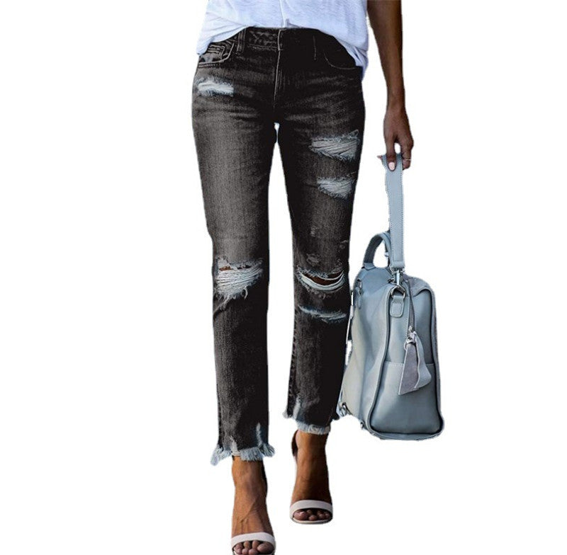 👖 Jean Déchiré Grande Taille Femme – Taille Moyenne & Look Tendance | XL-Charmes