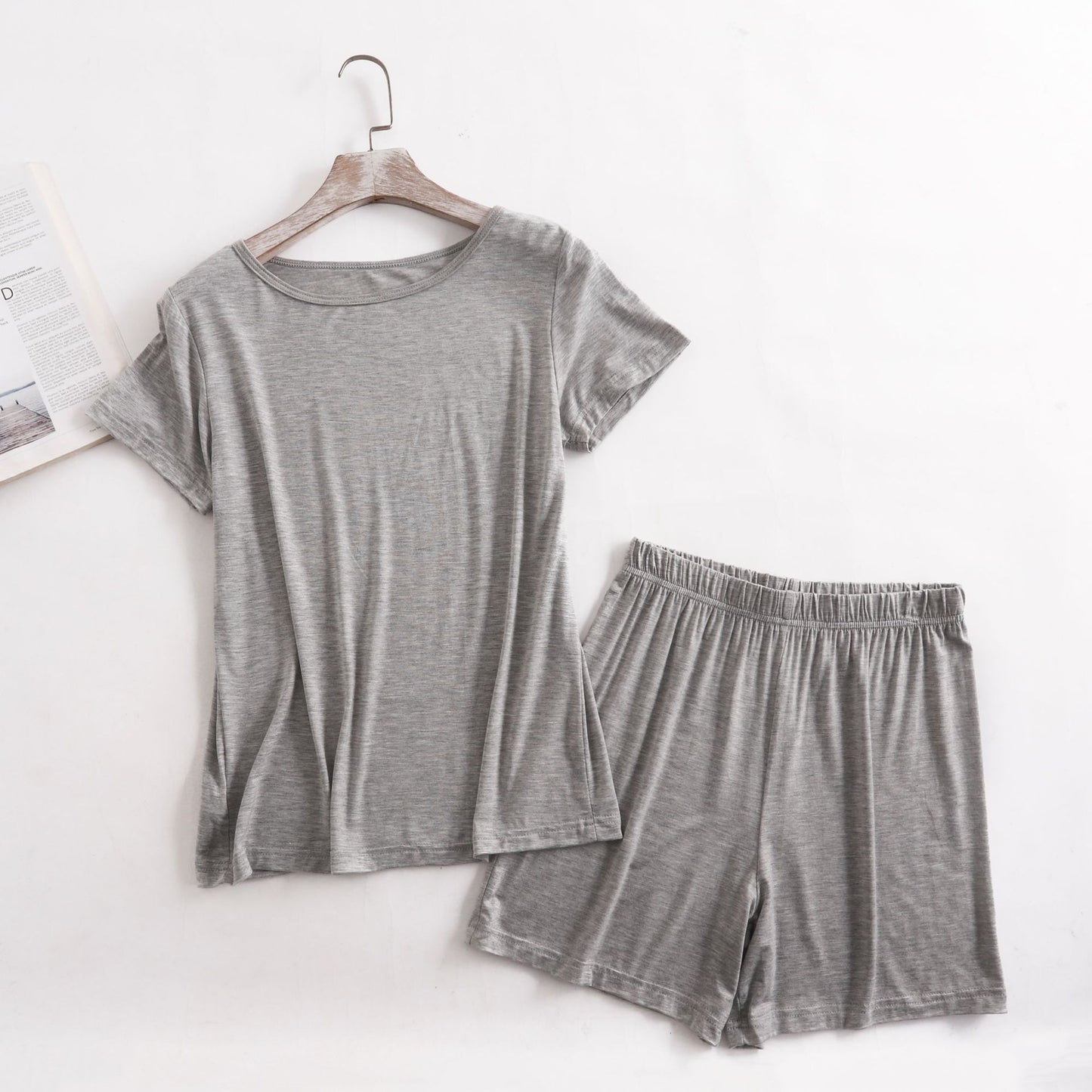 🛋️ Ensemble Décontracté Été Femme – Vêtements d’Intérieur Fins Grande Taille