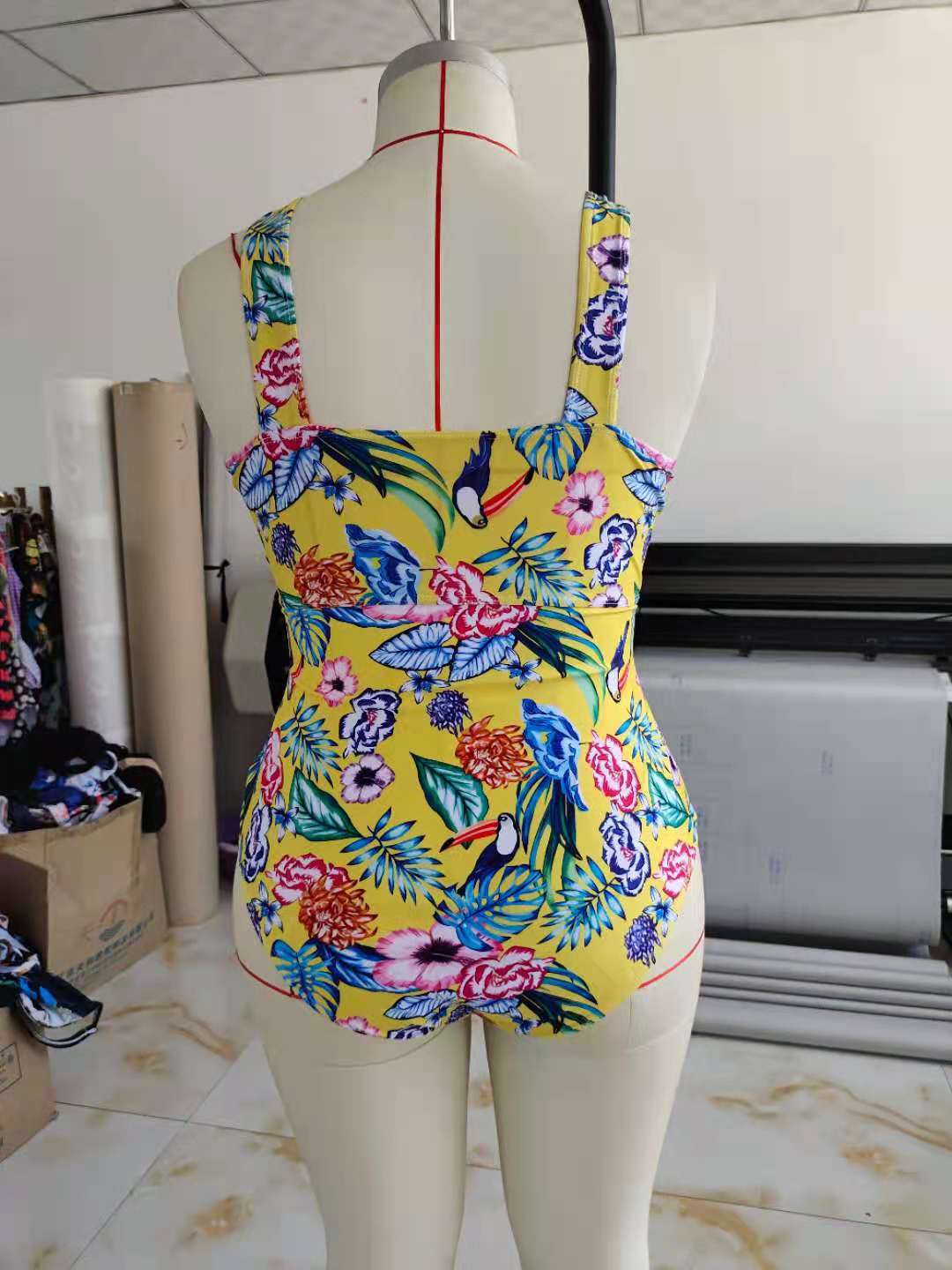 👙 Maillot de Bain Bikini Grande Taille – Imprimé Ethnique | XL-Charmes