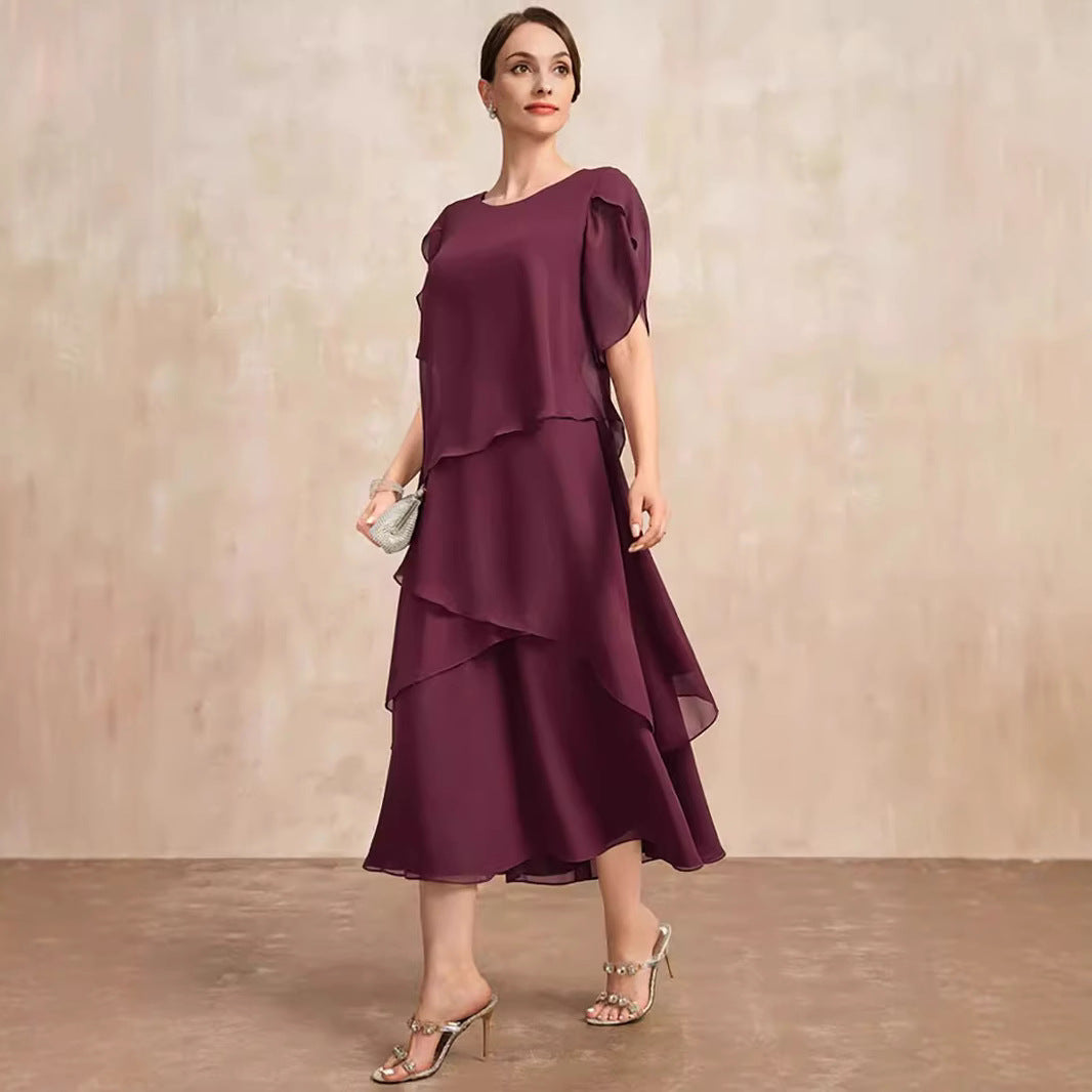 👗 Robe Ample Mousseline Femme – Cache Ventre Élégante | XL-Charmes