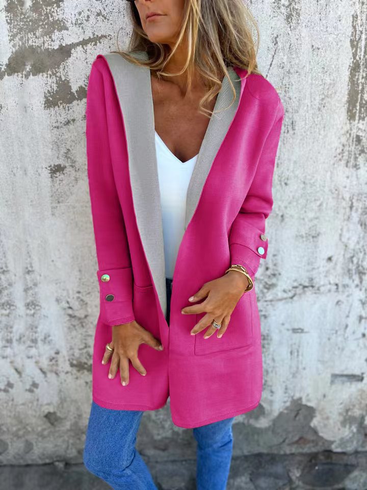 🧥 Veste Décontractée à Capuche Femme – Printemps & Été | XL-Charmes