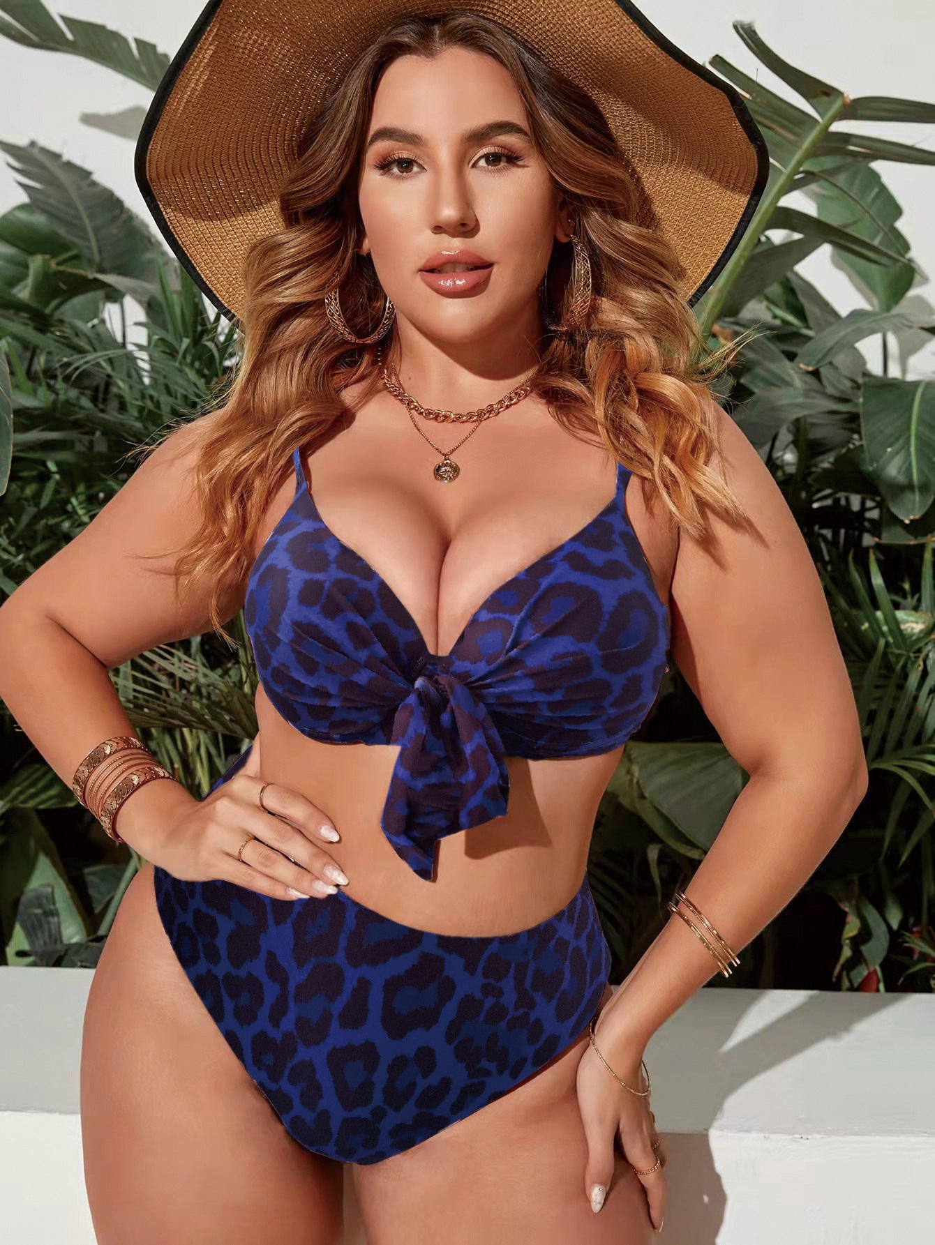 🩱 Maillot de Bain Multicolore – Coupe Moderne Grande Taille Femme | XL-Charmes