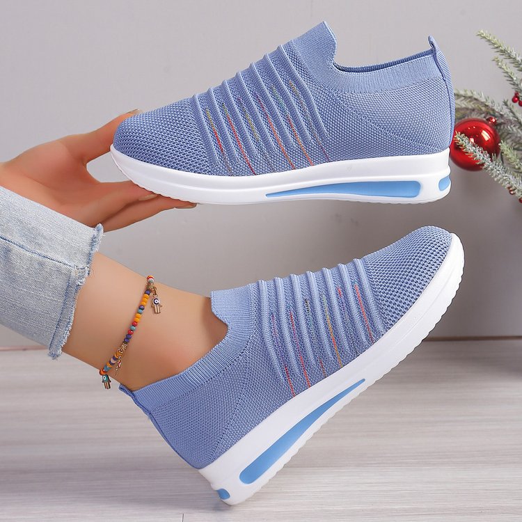 👟 Chaussures Décontractés Flyknit Femme – Grande Taille Respirante | XL-Charmes